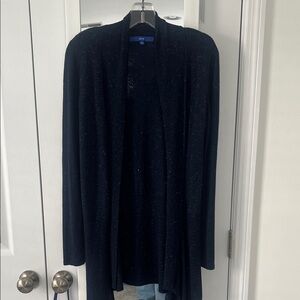 Navy Open Front Cardigan